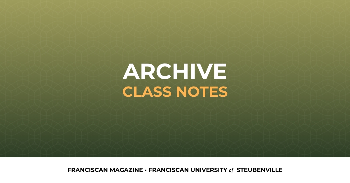 Category: Class Notes | Franciscan Magazine