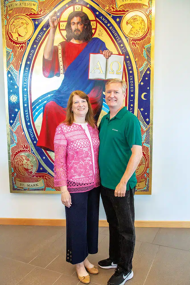 Marylin and Peter Rander in Christ the Teacher Hall.