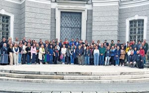 A happy reunion of parents and their children in Austria in fall 2024.